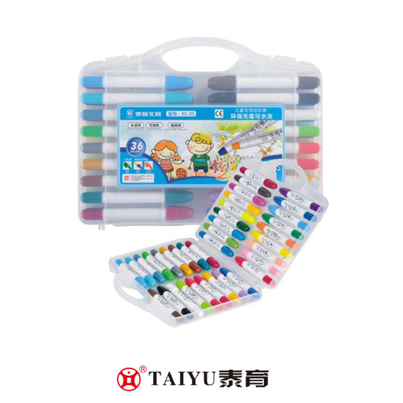 Elevii folosesc creioane colorate 36 de culori în cutie de pp Color complet care poate fi personalizat Color Crayon-XC 05